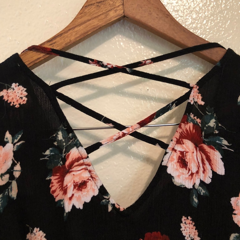 Women's Nordstrom Floral Long Sleeve Dress - Picture 2 of 5